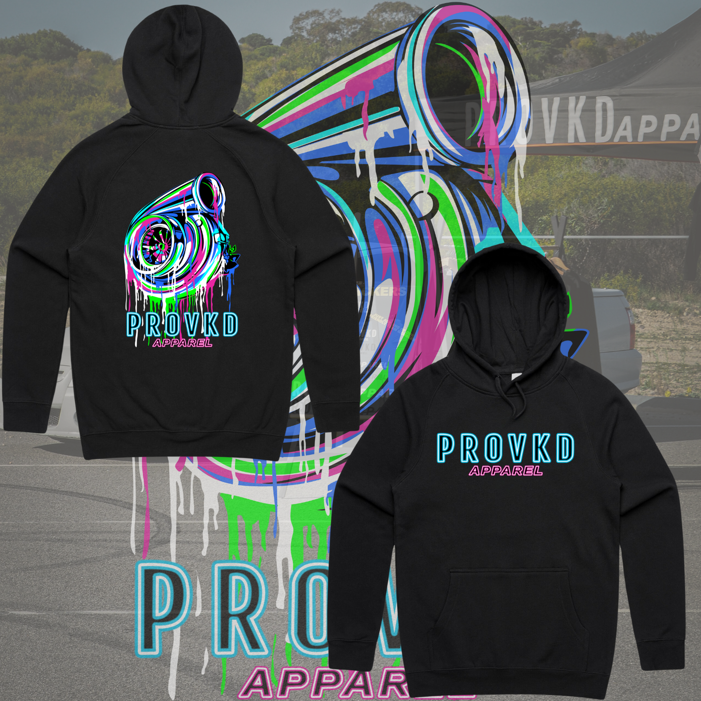 Neon Turbo Hoodie